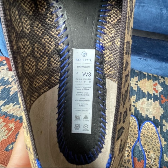 Rothy’s The Loafer Little Cat Cheetah Size 8 - Picture 7 of 10